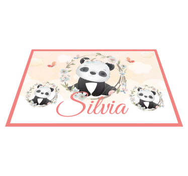 Bordstabletter barnen charming panda arrangement - Tenstickers