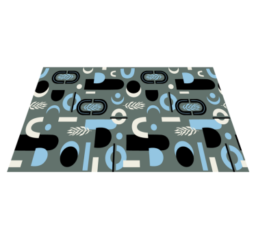 Bordstabletter modernt geometrisk mönsterkomposition - Tenstickers