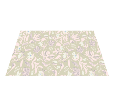Bordstabletter original botanisk bladinspiration - Tenstickers