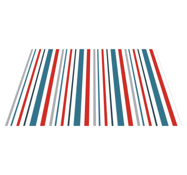 Marin retro randig design moderna bordstabletter i vinyl - Tenstickers