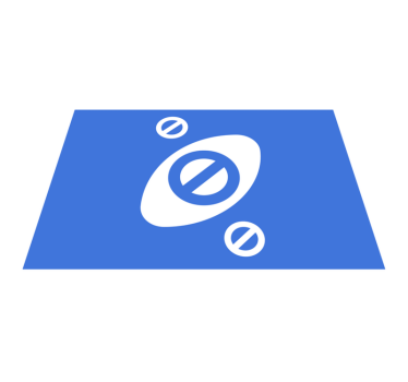 Bordstabletter modernt minimalistisk blå accent - Tenstickers