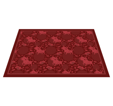 Charming bull pattern bordstabletter original - Tenstickers