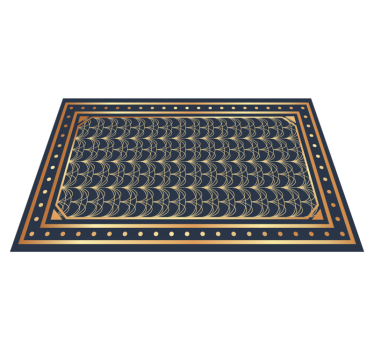 Eleganta bordstabletter i modern art gyllene deco-mönster - Tenstickers