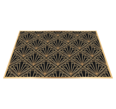 Gyllene och svarta deco eleganta bordstabletter - Tenstickers