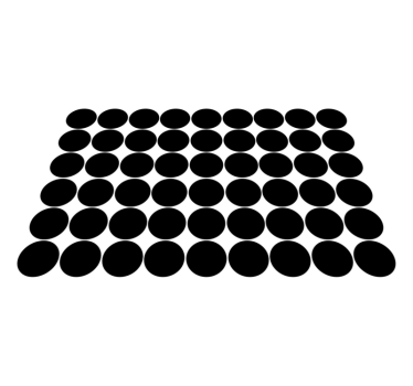 Abstrakt cirkulärt mönster bordstabletter - Tenstickers