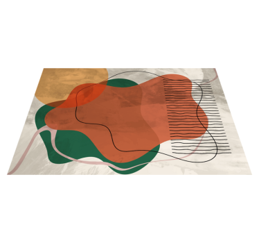 Abstrakt collage konstverk moderna vinyl bordstabletter - Tenstickers