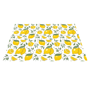 Bordstabletter original livlig citronsmönster - Tenstickers