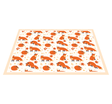 Vackra rävar barn matta - Tenstickers