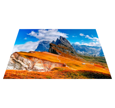Bordstabletter modernt bergsklippvy - Tenstickers