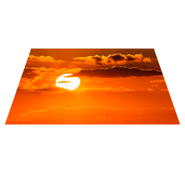 Bordstabletter modernt solnedgångs himmel scen - Tenstickers