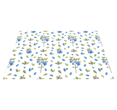 Botaniskt blått mönster bordstabletter - Tenstickers