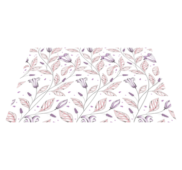 Lila eleganta tulpanmönster eleganta bordstabletter - Tenstickers