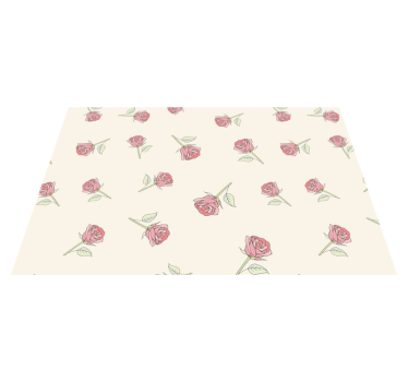 Bordstabletter original rosblommor mönster - Tenstickers