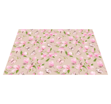 Bordstabletter original fjäril blommönster - Tenstickers