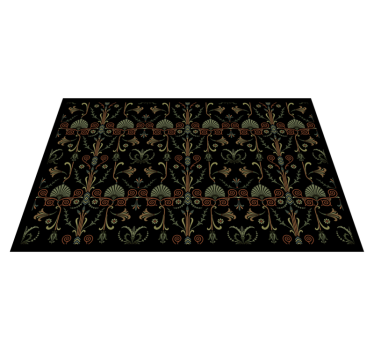Blommig texturerad finish bordstabletter - Tenstickers