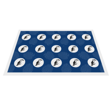 Bordstabletter original tropisk fågelmönster - Tenstickers
