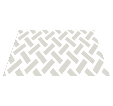 Geometriska, vita kvadratiska bordstabletter - Tenstickers