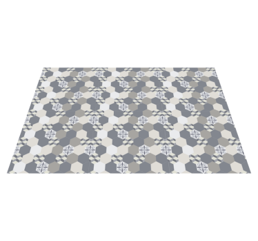 Bordstabletter med geometriskt hexagonmönster - Tenstickers
