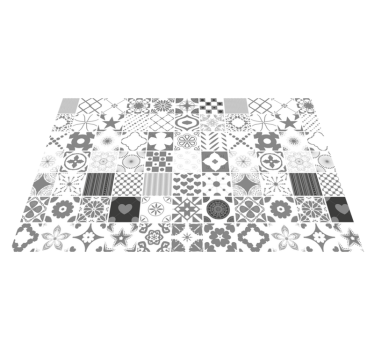 Mönstrad monokrom textur bordstabletter - Tenstickers