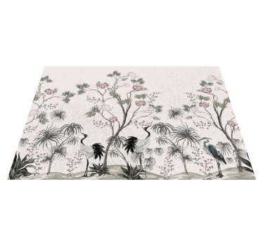 Cranes among blossoms bordstabletter barnen - Tenstickers