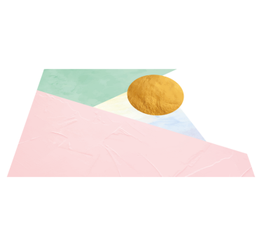 Pastellfärgade geometriska trianglar eleganta bordstabletter - Tenstickers