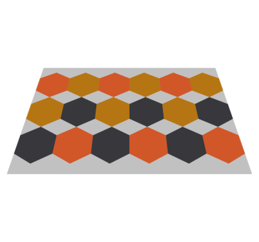 Bordstabletter modernt hexagonmönster lager - Tenstickers