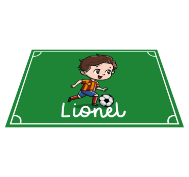 Barnfotbollsspelare med namn personliga bordstabletter - Tenstickers