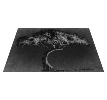 Artistic tree silhouette bordstabletter - Tenstickers
