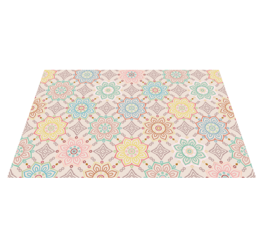Livlig botanisk tryck bordstabletter original - Tenstickers