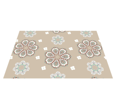 Eleganta blommönster bordstabletter - Tenstickers