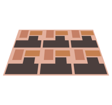 Abstrakt geometrisk arrangemang bordstabletter modernt - Tenstickers