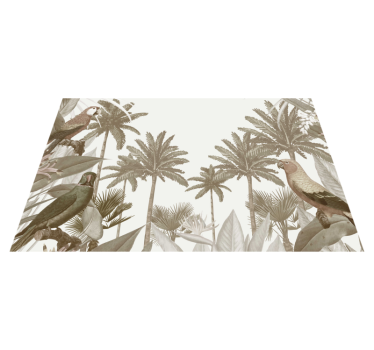 Vintage tropisk fauna samtida bordstabletter - Tenstickers