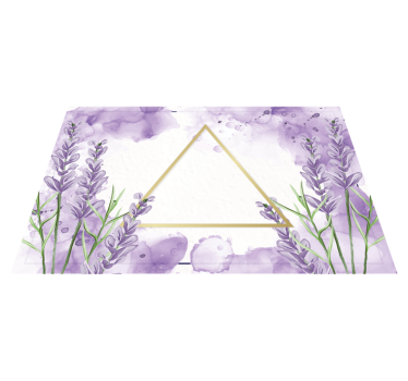 Digital lavendel triangel moderna bordstabletter - Tenstickers