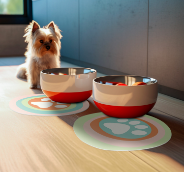Pet paws skål Bordstabletter Original - Tenstickers