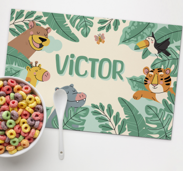 Jungledjur bordstabletter - Tenstickers