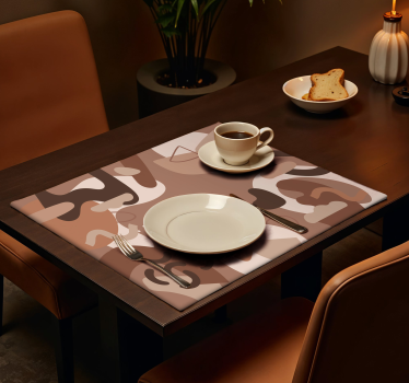 Abstrakta mocha mousse bordstabletter modernt - Tenstickers