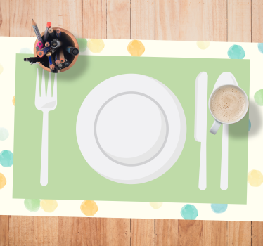 Bestick distribution grafisk barn bordsmatta - Tenstickers