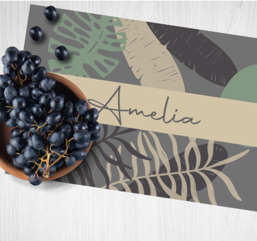 "boho" stil djungel samtida bordstabletter - Tenstickers