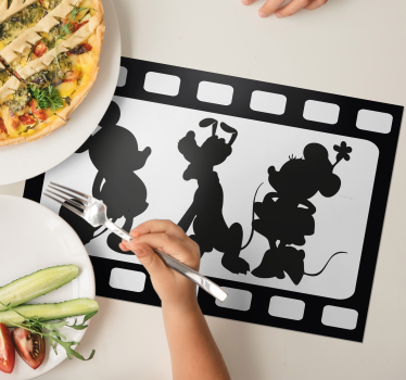 Bordstabletter barnen med animerade karaktärssiluetter - Tenstickers