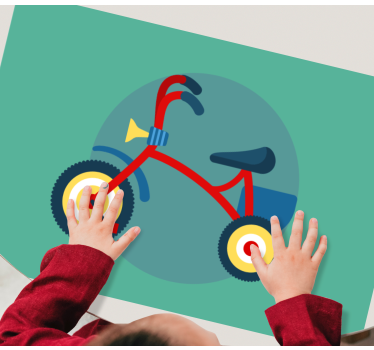Bordstabletter barnen trehjuling med horn - Tenstickers