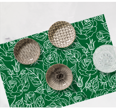Bordstabletter graciös botanisk arrangement - Tenstickers