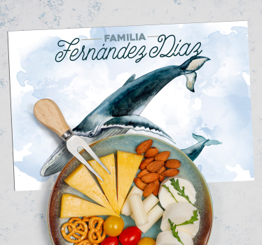 Bordstabletter med namn valfamilj illustration - Tenstickers