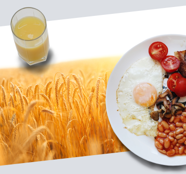 Bordstabletter modernt frukost med ägg - Tenstickers