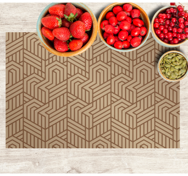 Bordstabletter modernt geometrisk texturerad finish - Tenstickers