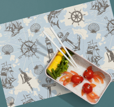 Bordstabletter modernt nautiskt tema tryck - Tenstickers