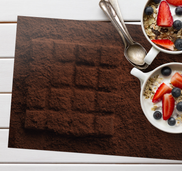 Bordstabletter original chokladpulver textur - Tenstickers