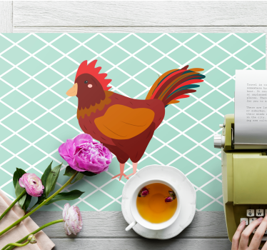 Bordstabletter original med charmig tuppillustration - Tenstickers