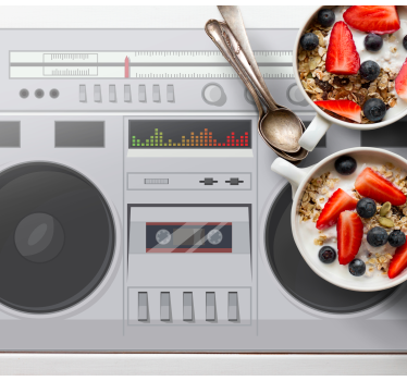 Bordstabletter original retro boombox stil - Tenstickers