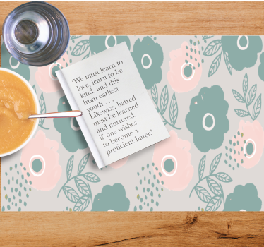 Bordstabletter texter blomstercitat bakgrund - Tenstickers