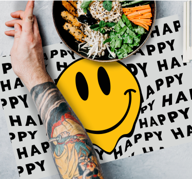 Bordstabletter texter glad smile face - Tenstickers